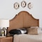 Baxton Studio Camila Classic and Traditional Ash Walnut Finished Wood Queen Size Headboard with Rattan 238-12668-ZORO - alternate 3